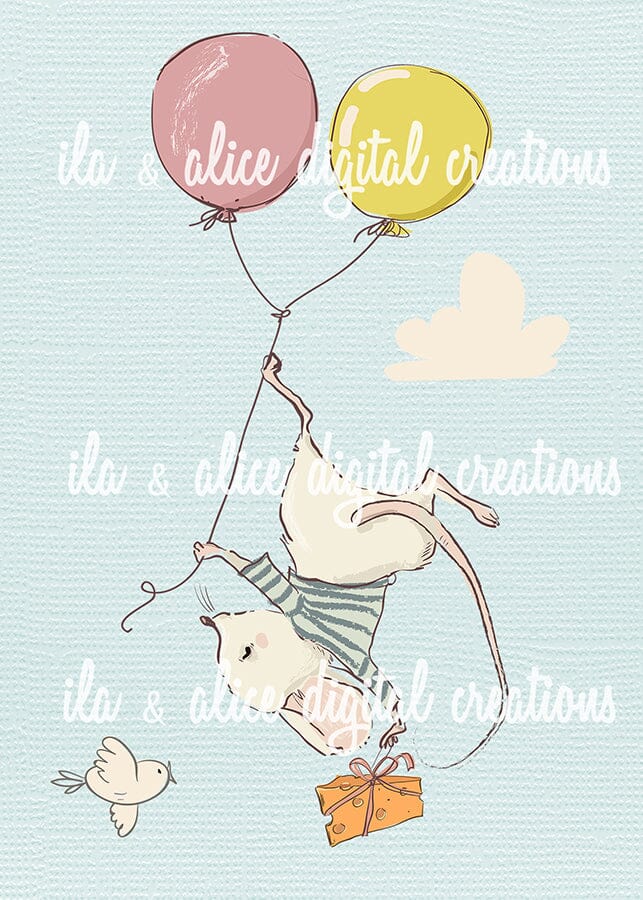 Playful Mice Postcards Post Cards ila & alice 