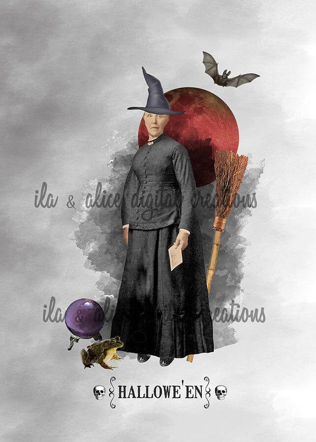 Night of the Witch Postcards Post Cards ila & alice 